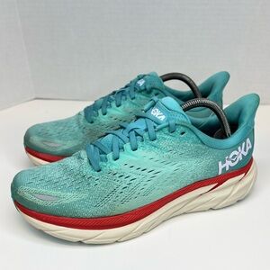 Hoka One One Clifton 8 Womens 1119394/AEBL Running Sneakers 9.5B Aquarelle GUC